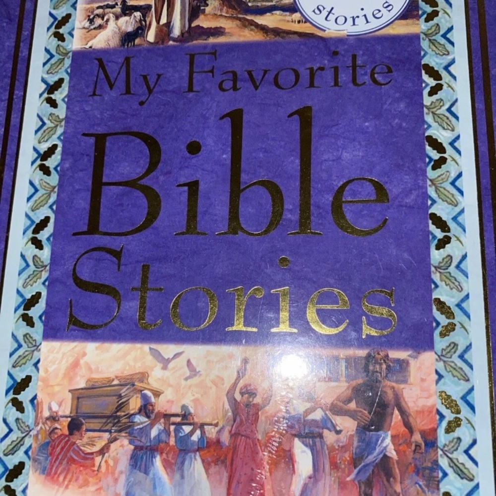 Purple and Gold 'My Favorite Bible Stories' Book